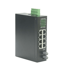 ROLINE Industrial Switch, Fast Ethernet, 7x RJ45, 1x ST, unmanaged