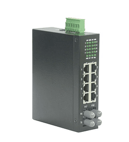 ROLINE Industrial Switch, Fast Ethernet, 6x RJ45, 2x ST, unmanaged