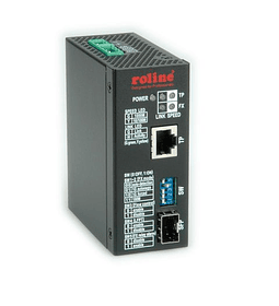 ROLINE Industrial 10/100/1000 para Dual - Speed Fiber Media Adaptador