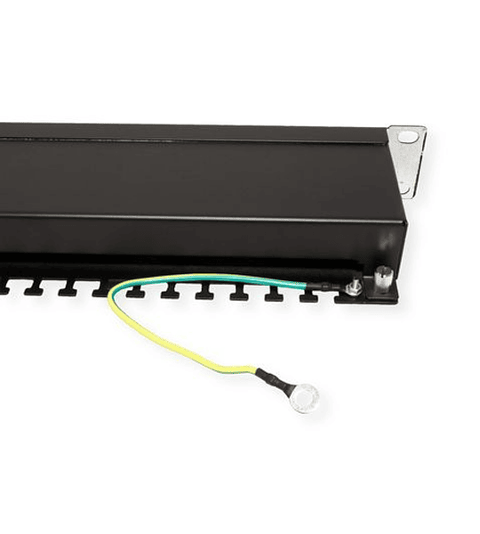 VALUE 19" Patchpanel, Cat.5e/Class D, 24 Ports, STP, black