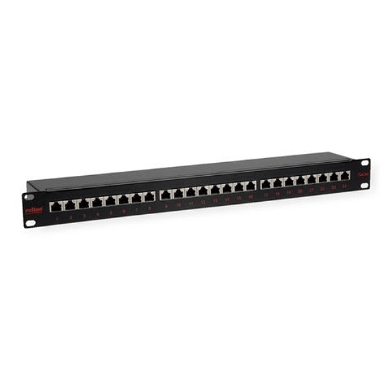 ROLINE 19" Patchpanel, Cat.5e/Class D, 24 Ports, STP, black