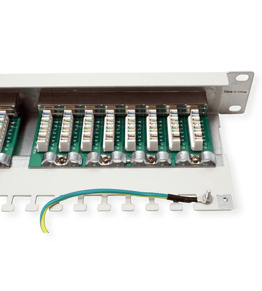 VALUE 19" Patchpanel, Cat.5e/Class D, 24 Ports, STP, lightgrey