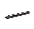 ROLINE 19" Patchpanel, Cat.6/Class E, 24 Ports, UTP, black