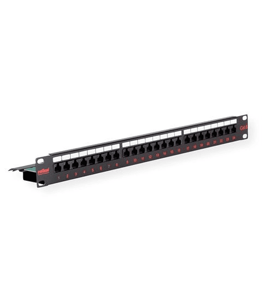 ROLINE 19" Patchpanel, Cat.6/Class E, 24 Ports, UTP, black