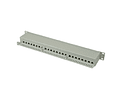 ROLINE 19" Patchpanel, Cat.6/Class E, 24 Ports, STP, lightgrey