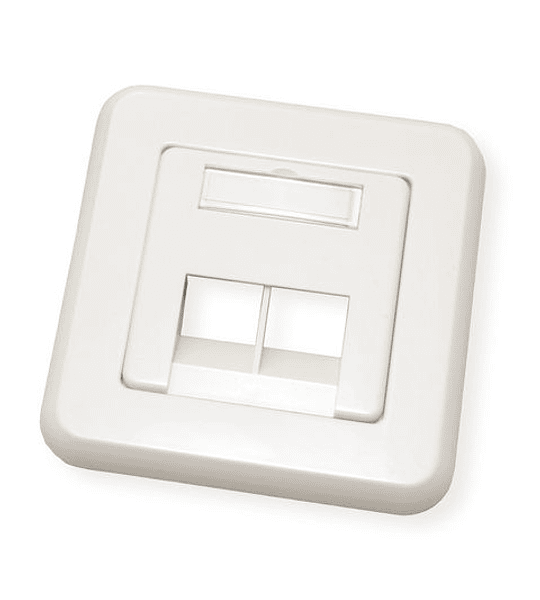 ROLINE Faceplate for Flush WallMount Jack, white