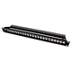 Keystone 19" Module frame Cat.5/6/6A, 24 Ports, STP, black