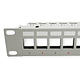 Keystone 19" Module frame Cat.5/6/6A, 24 Ports, STP, lightgrey