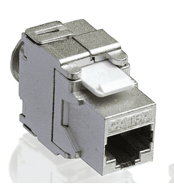 VALUE Keystone Jack Cat.6A/Class EA, RJ45, shielded, tool-free, silver