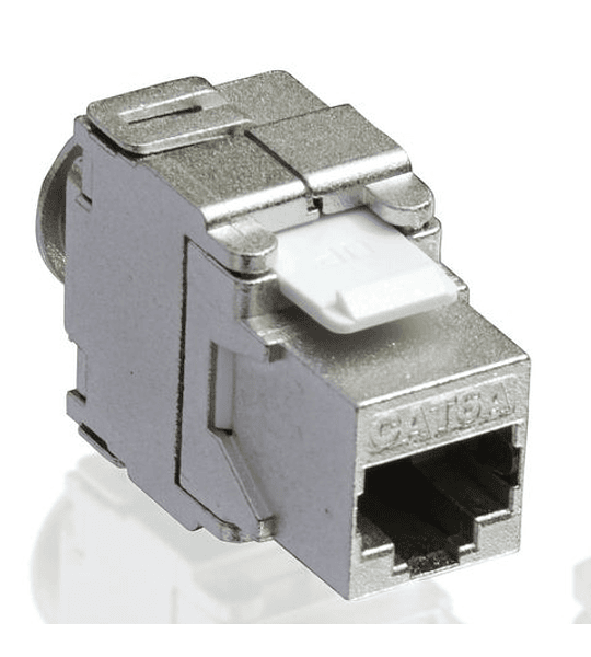 VALUE Keystone Jack Cat.6A/Class EA, RJ45, shielded, tool-free, silver