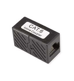 ROLINE RJ45 Modular Coupler, Cat.6/Class E, UTP, black