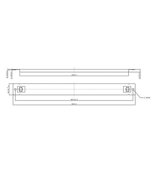 ROLINE 19" Snap-In Blank Panel, 1U, Metal