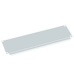 VALUE 19" Blank Panel, 3U, Metal, light grey