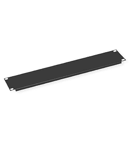 VALUE 19" Blank Panel, 2U, Metal, black