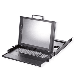 ROLINE 19" LCD KVM Console, 43 cm (17") TFT, VGA, USB+ PS/2, French