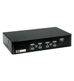 ROLINE KVM Switch, 1 User - 4 PCs, DisplayPort, with USBHub