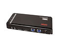 ROLINE KVM Switch, 1 User - 2 PCs, DisplayPort, with USBHub