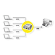 VALUE Manual USB2.0 Printer Switch, 4 Ports