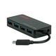 ROLINE USB3.2 Gen1 Hub, 4 Ports, Type C connection Cabo, with Power Supply