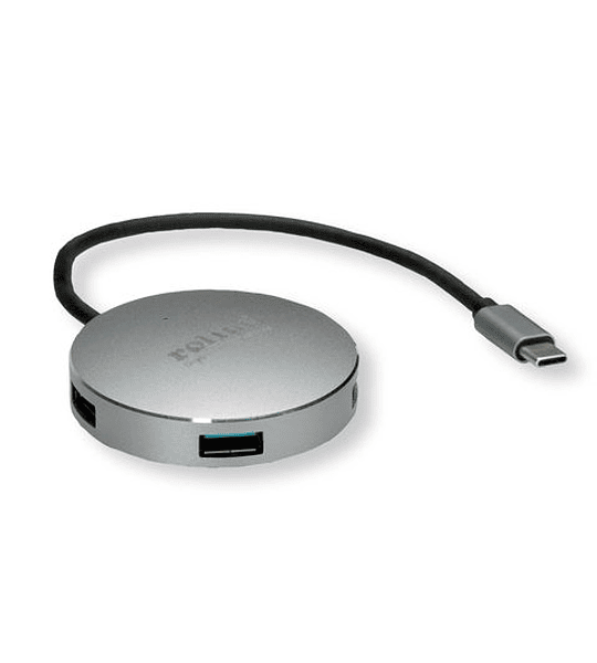 ROLINE USB3.2 Gen1 Hub, 4 Ports, Type C connection Cabo