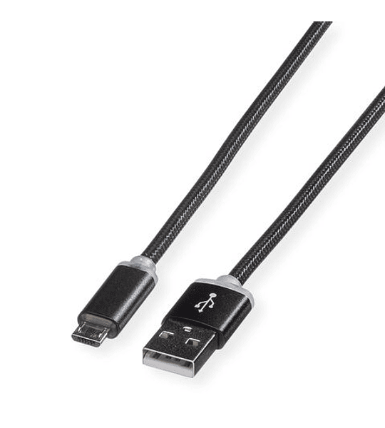 ROLINE USB2.0 LED Charging Cabo, A - Micro B