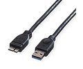 ROLINE USB3.2 Gen1 Cabo, A - Micro B