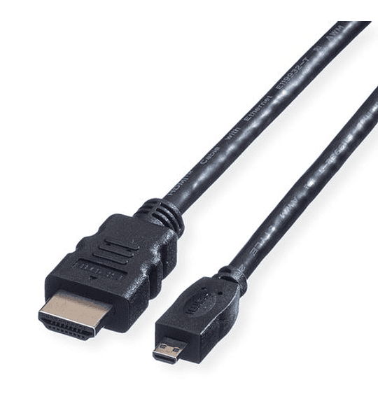 VALUE HDMI High Speed Cabo + Ethernet, A - D