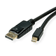 ROLINE Mini DisplayPort Cabo, v1.4, mDP - DP
