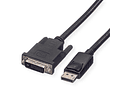 ROLINE DisplayPort Cabo, DP - DVI (24 + 1), LSOH