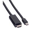 VALUE Mini DisplayPort Cabo, Mini DP - UHDTV, M/M