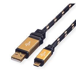 ROLINE GOLD USB2.0 Cabo, A - Micro B