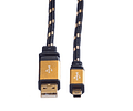 ROLINE GOLD USB2.0 Cabo, A - 5-Pin Mini