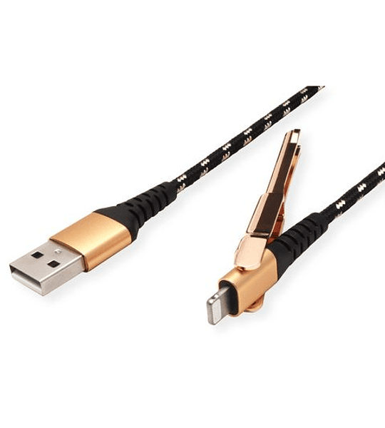 ROLINE GOLD USB2.0 A - Lightning SELF-STAND Cabo
