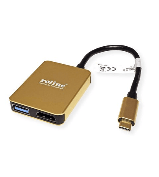 ROLINE GOLD USBC Dock, 4K HDMI, 2x USB3 A, 1x PD