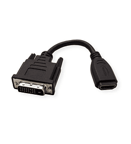 VALUE Adaptador DVI - HDMI, M/F