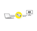 VALUE Adapter DP, DP - MiniDP, v1.2, M/F, 4K60