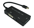 VALUE MiniDP - DVI / DP/ HDMI Adapter, MiniDP M - DVI/DP/HDMI F, v1.2