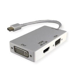 VALUE Adaptador MiniDP - HDMI / DVI / VGA, v1.2, 4K