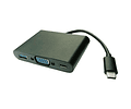 VALUE Adaptador USB3.2 Gen2 C - VGA , M/F, 1x USB3.2 Gen1 A F, 1x PD (Power Delivery)