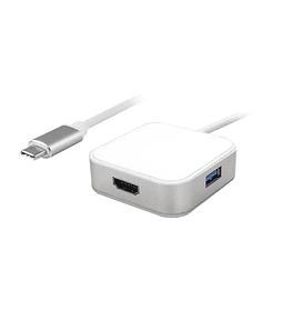 VALUE Adaptador USB3.2 Gen2 C - HDMI, M/F, 2x USB3.2 Gen1 A F, 1x PD (Power Delivery)