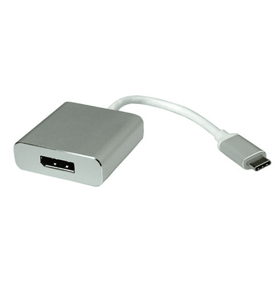 ROLINE Adaptador USB3.2 Gen2 C - DP, M/F, Alu