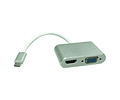 ROLINE Adaptador USB3.2 Gen2 C - HDMI/VGA, M/F
