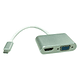 ROLINE Adaptador USB3.2 Gen2 C - HDMI/VGA, M/F