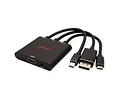 ROLINE Display Adapter USBType C/MiniDP/DP para HDMI