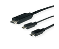 ROLINE Type C - HDMI + USBC Male (PD) Cabo