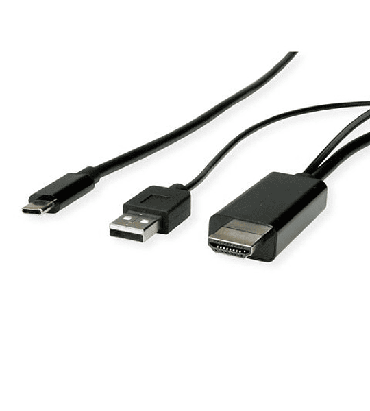 ROLINE Type C - HDMI + USBA Cabo