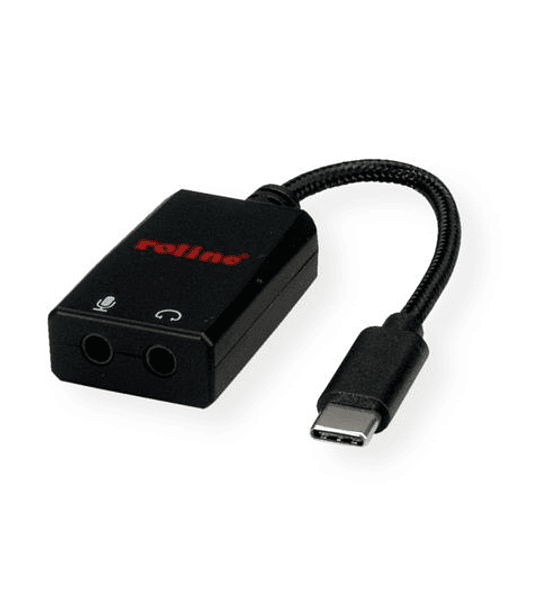 ROLINE Adaptador C - 2x 3.5mm Audio + Microphone