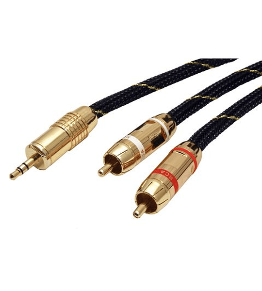 ROLINE GOLD Audio Connection Cabo 3.5mm Stereo - 2 x Cinch (RCA)