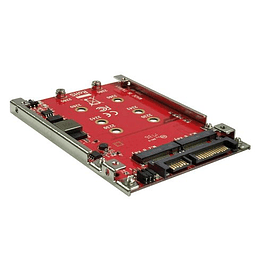 ROLINE M.2 para SATA 6.0 Gbit/s SSD H/W Adapter, 2x M.2 NGFF SSD, bootable and RAID - capable