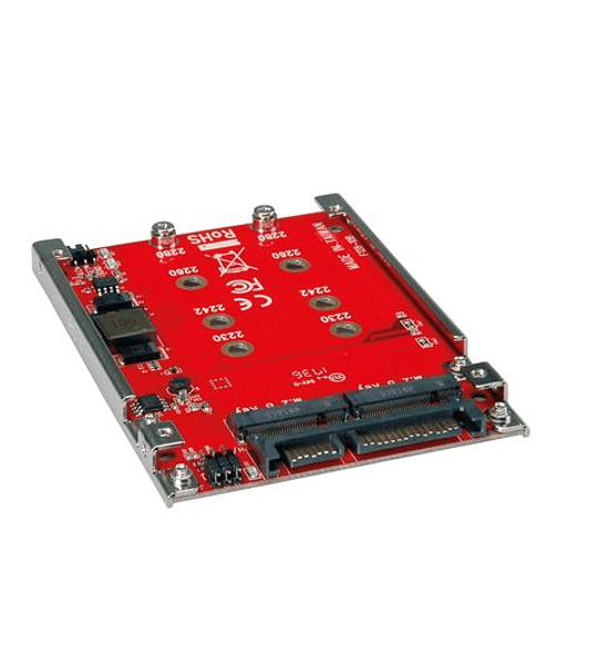 ROLINE M.2 para SATA 6.0 Gbit/s SSD H/W Adapter, 2x M.2 NGFF SSD, bootable and RAID - capable